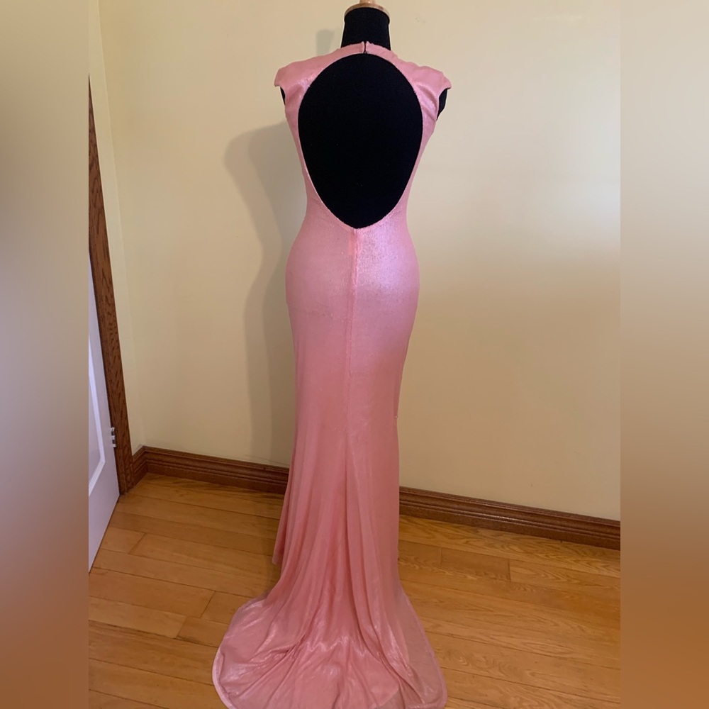 Elegant Pink Evening Gown